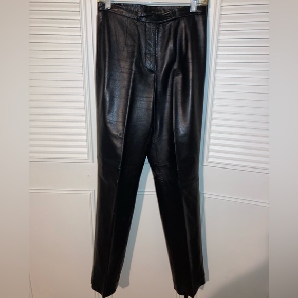 SIENA STUDIO Leather Straight Cut Pants *Size 12